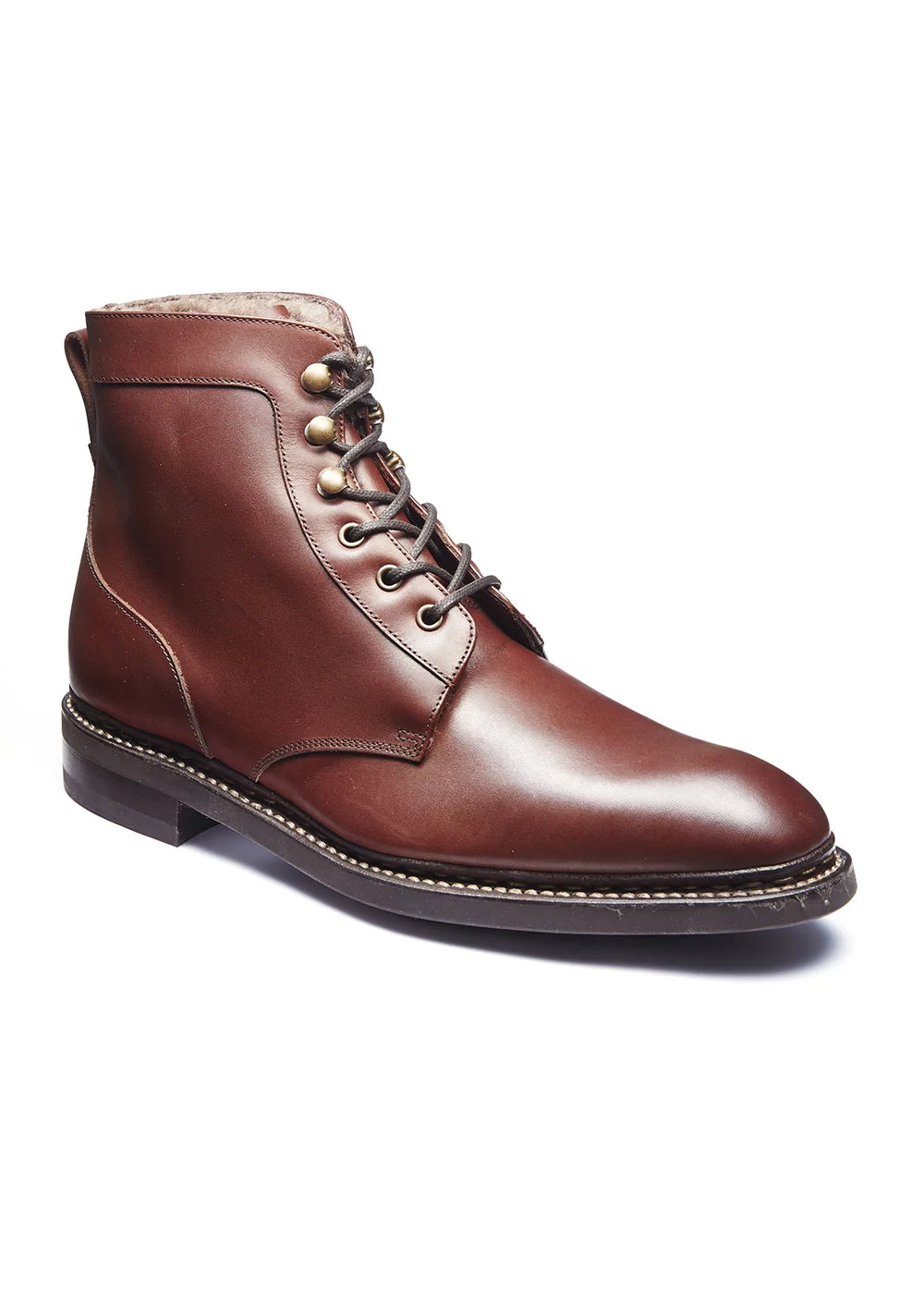 BOOTS PADBROOK FOURRÉE VEAU MARRON
