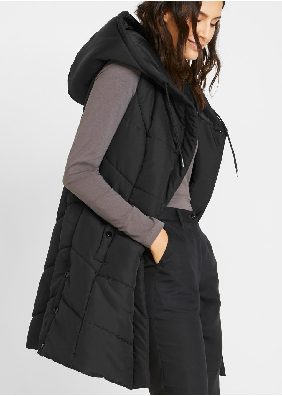 Veste sans manches matelassée en polyester recyclé