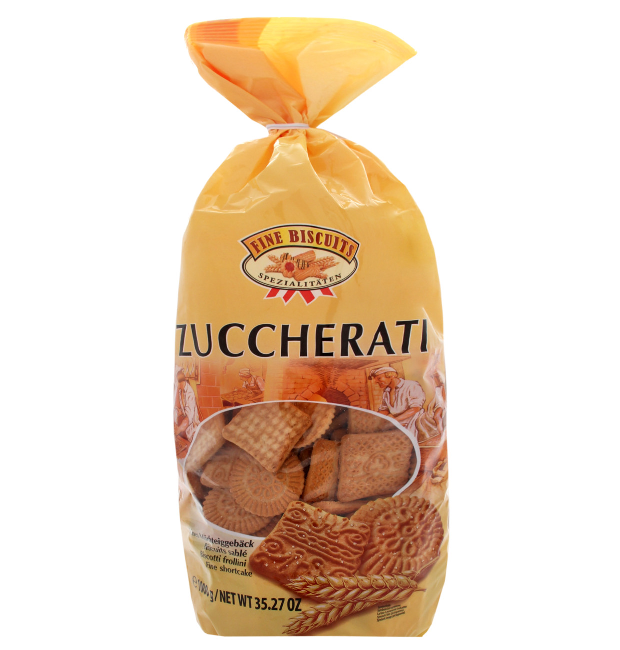 Fine Biscuits Zuccherati Mürbteiggebäck mit grobkörnigem Zucker 1kg MHD:5.12.25
