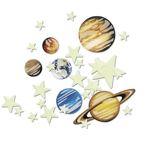 4m glow-in-the-dark planeten & sterren