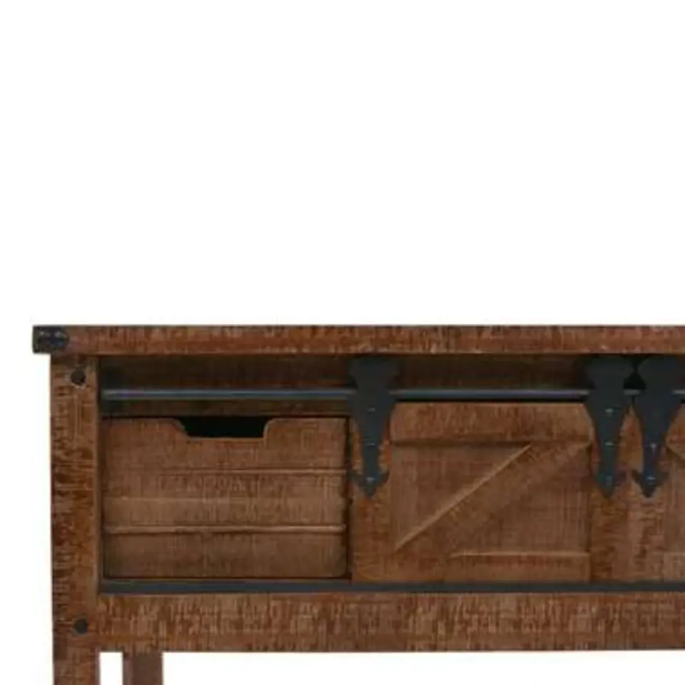 vidaXL - Consoletafel - Bruin - Hout