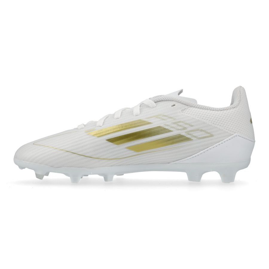 adidas F50 League FG/AG Day Spark - Blanc/Doré/Blanc Enfant