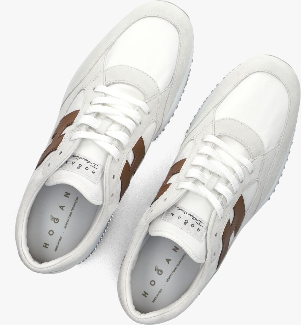 witte hogan lage sneakers interactive allacciato
