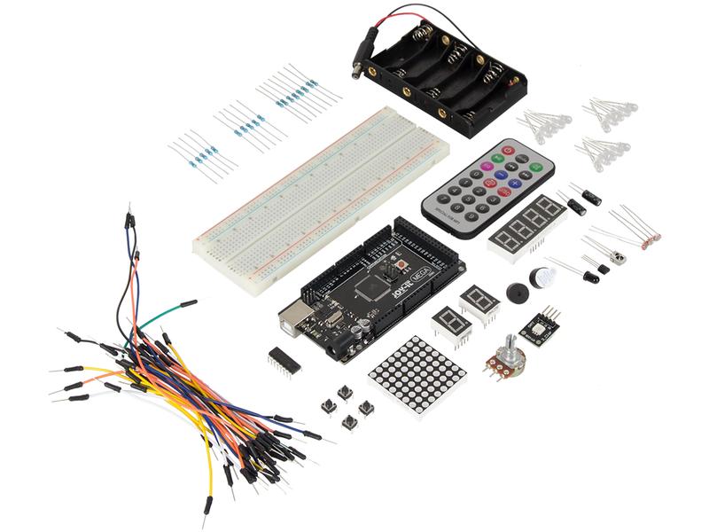jOY-iT Starter Kit Mega2560 Arduino Mikrocontroller Lernset Arduino Starterkit mit Breadboard und 86 Komponenten