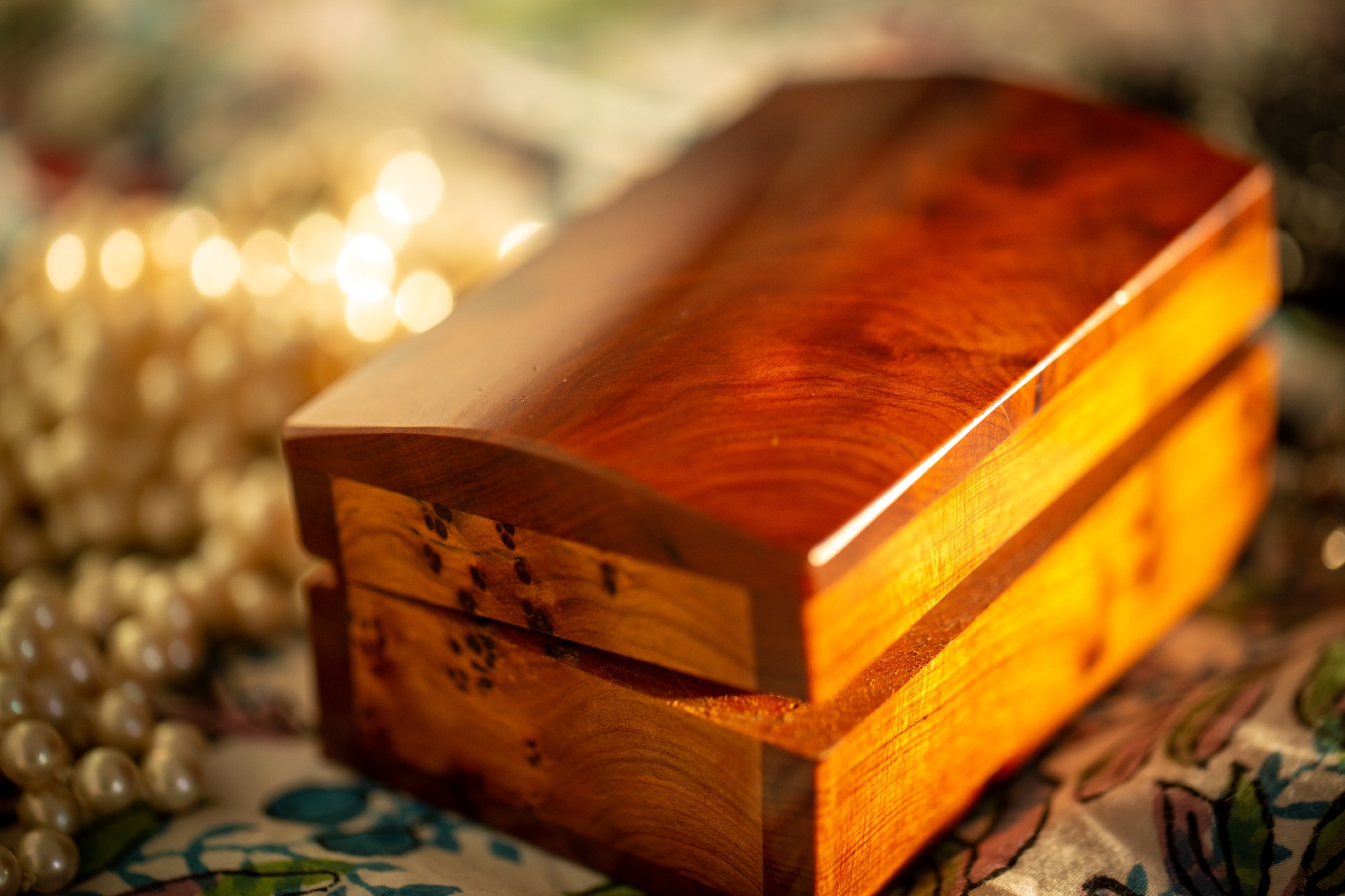 Thuja Box, braun, T 9 cm, B 6 cm, H 4 cm von fischer's lagerhaus