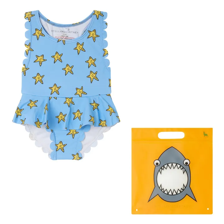 Stella McCartney Kids Maillot de Bain Etoile | Bleu ciel