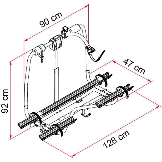 Caravan Fahrradträger Comfort für 2 Räder