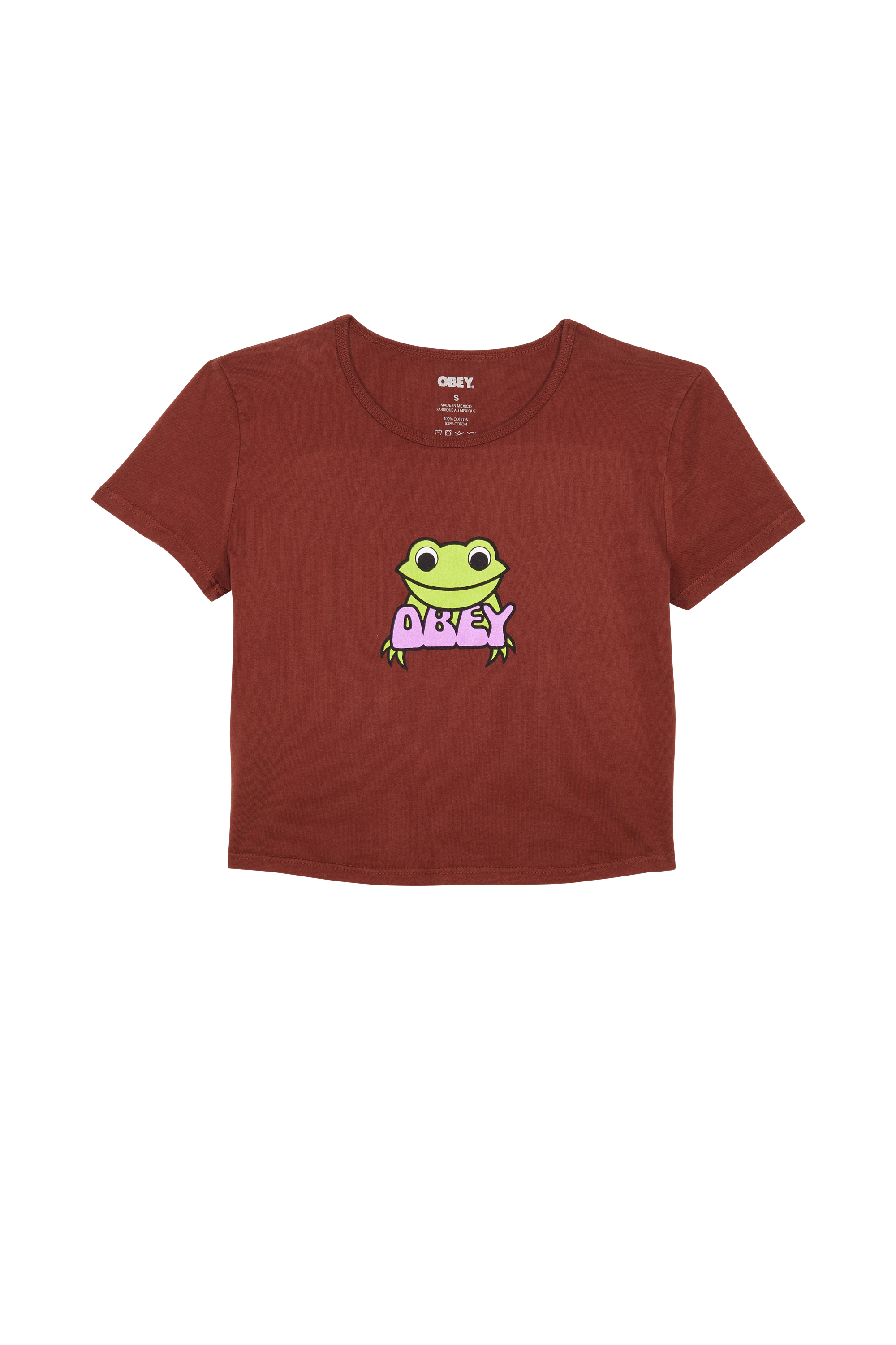OBEY T-shirt OBEY RIBBIT Marron