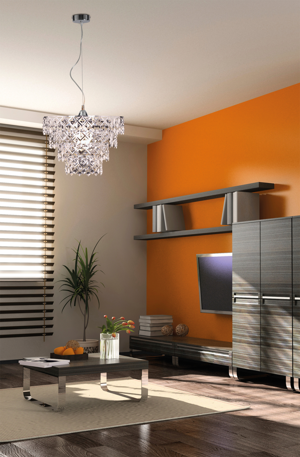 Pendelleuchte ETERNITY - Acryl - klar - dimmbar