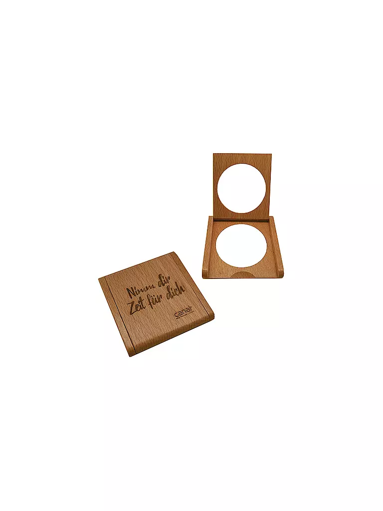 CANAL Taschenspiegel Buche, 2,5-fach Vergrößerung, 5 cm keine Farbe