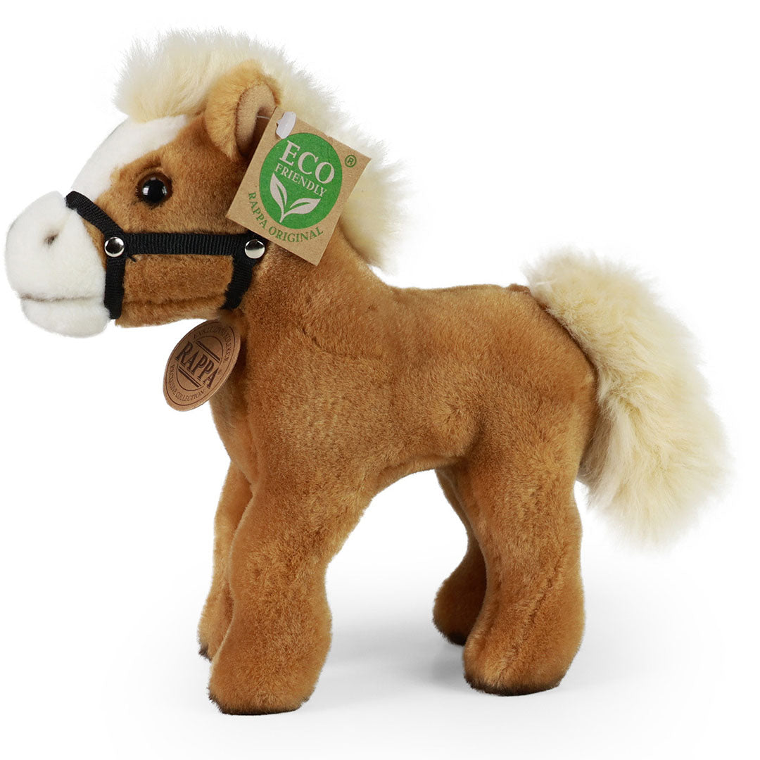 Rappa knuffelpaard staand - 20 cm