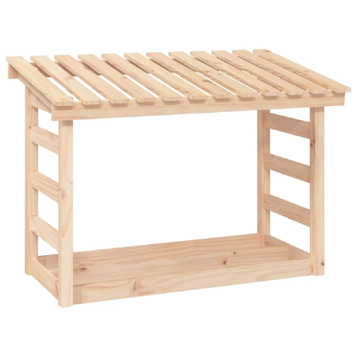 vidaXL Support pour bois de chauffage - Bois de pin