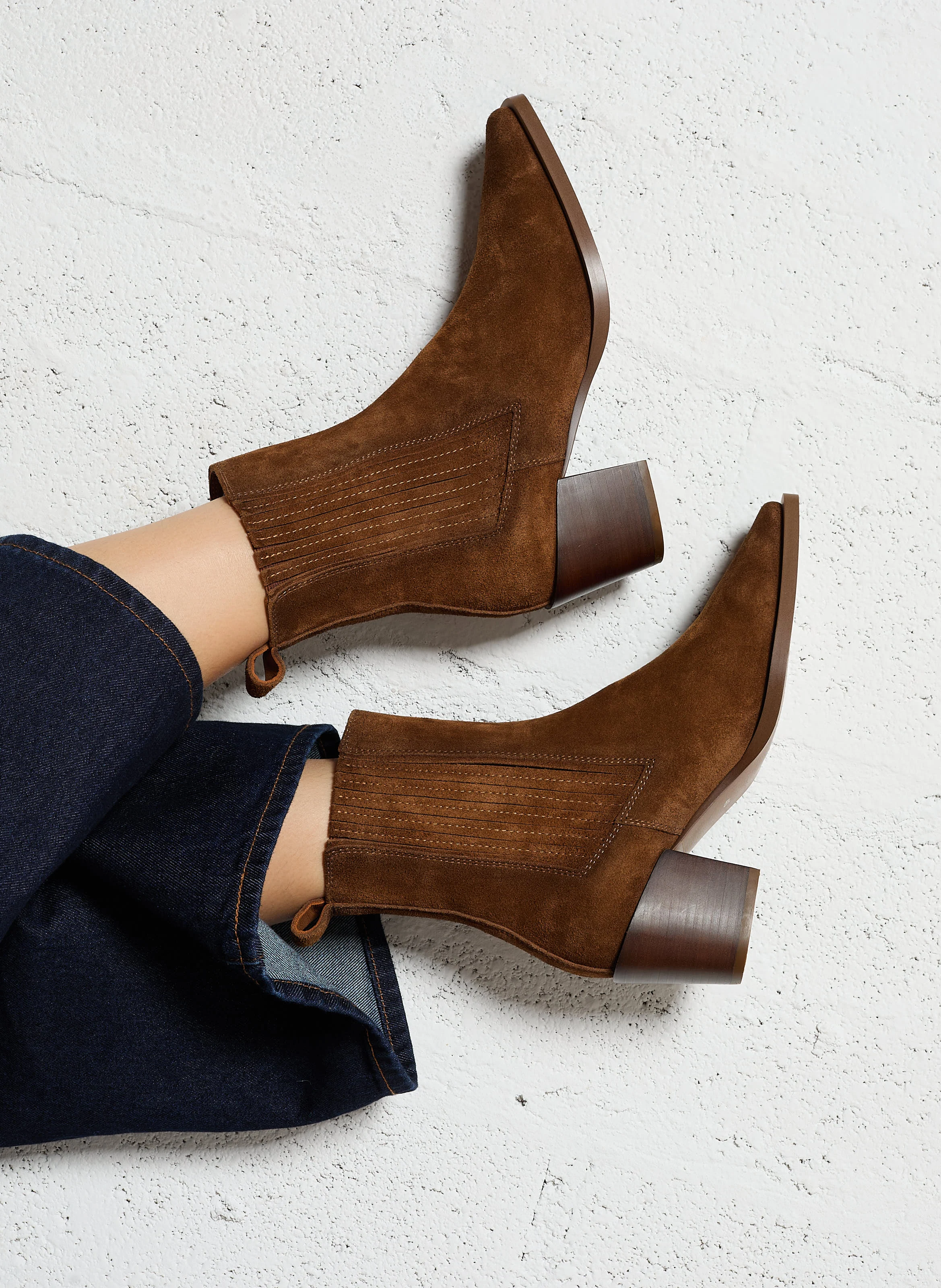 JANE II - Bottines en cuir | Marron