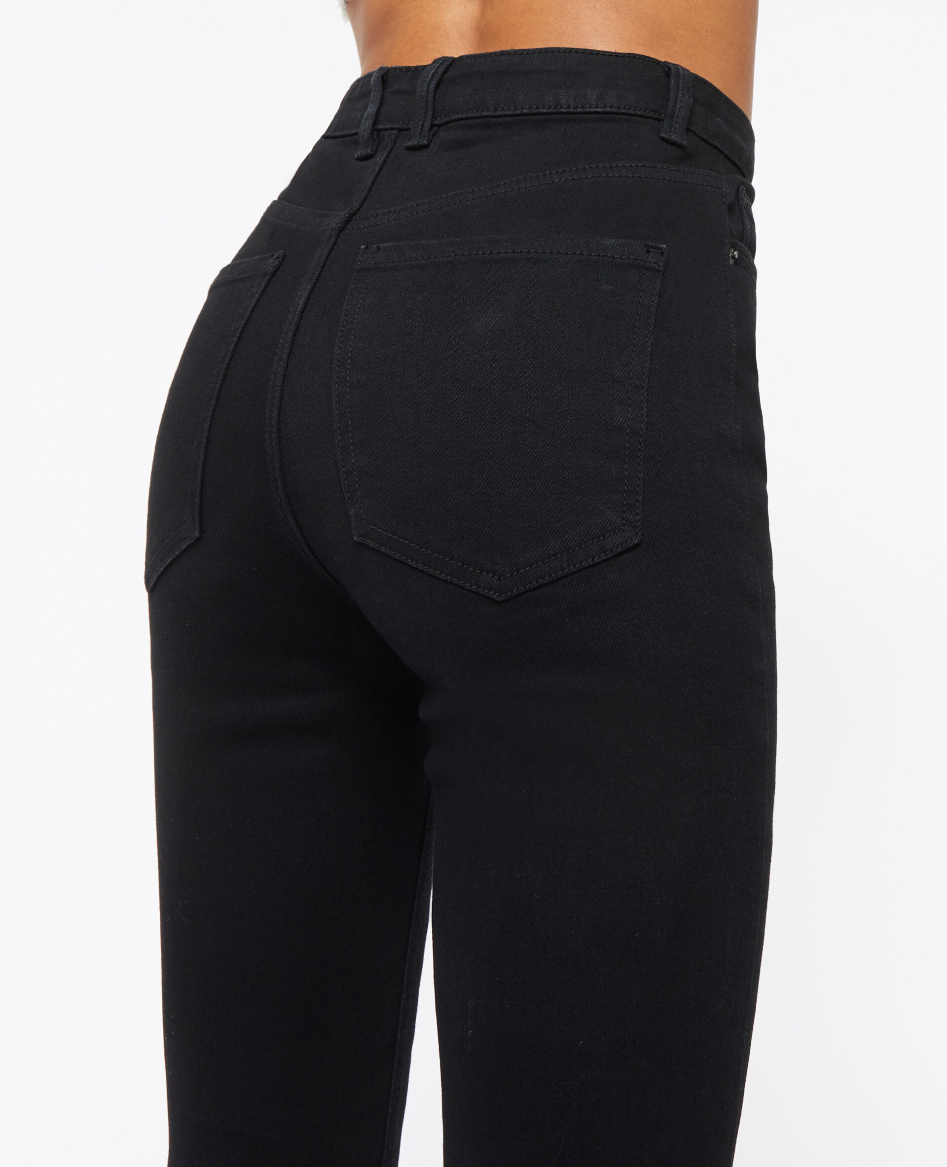 Jean skinny taille haute - Noir