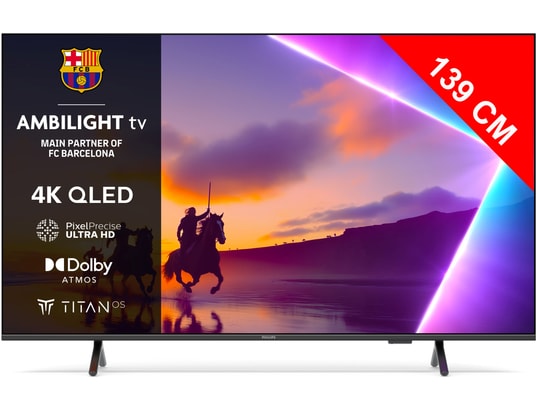 PHILIPS - TV QLED 4K 139 cm 55PUS8550 139cm 4K UHD Ambilight