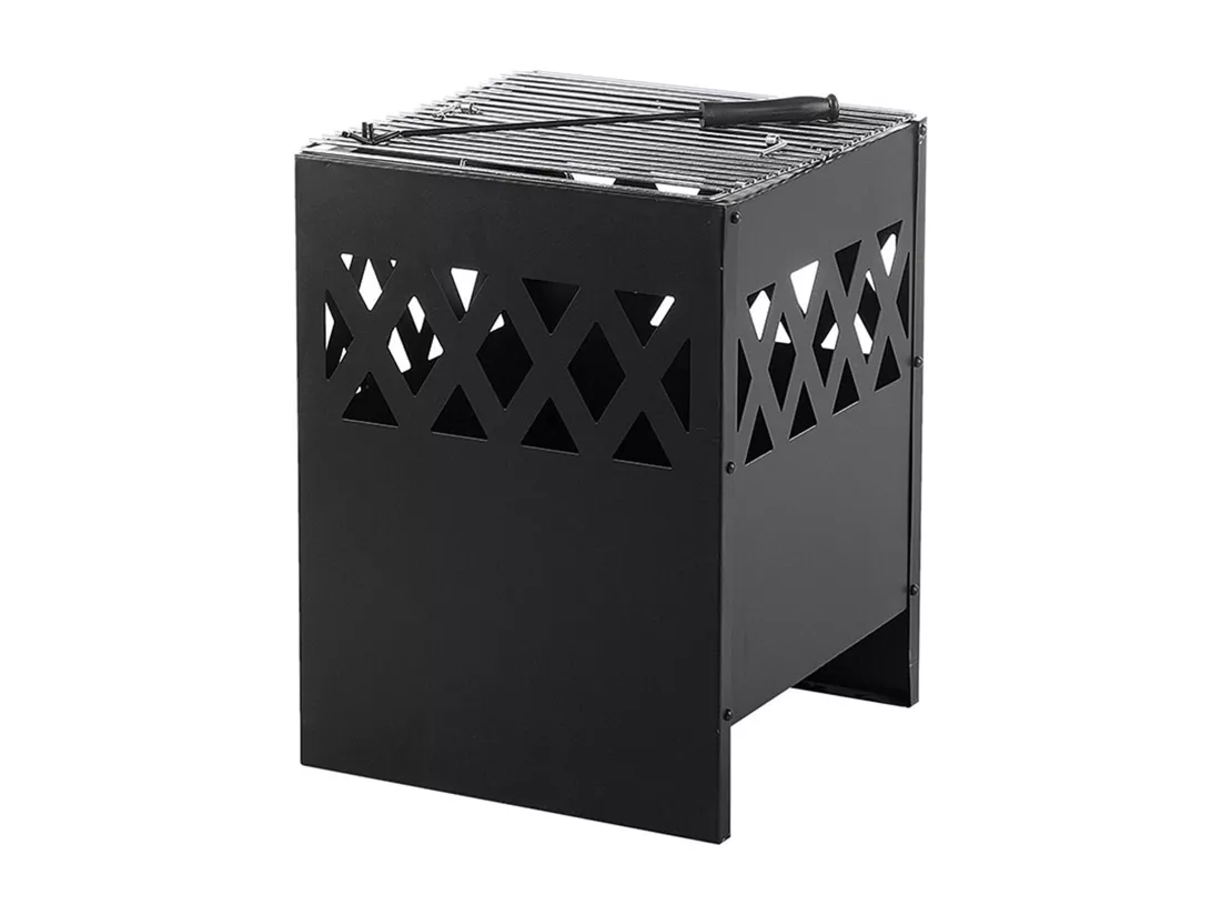 Foyer avec grille SHIGA Métal Noir