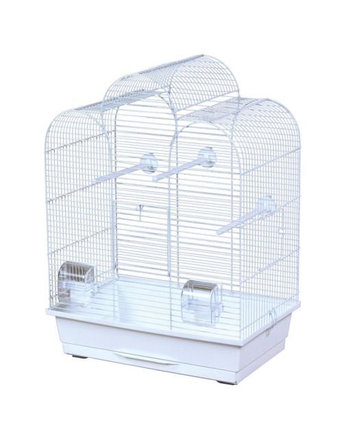 Flamingo Vogelkooi Dara Wit - Vogelverblijven - 48x28x61.5 cm Wit Wit
