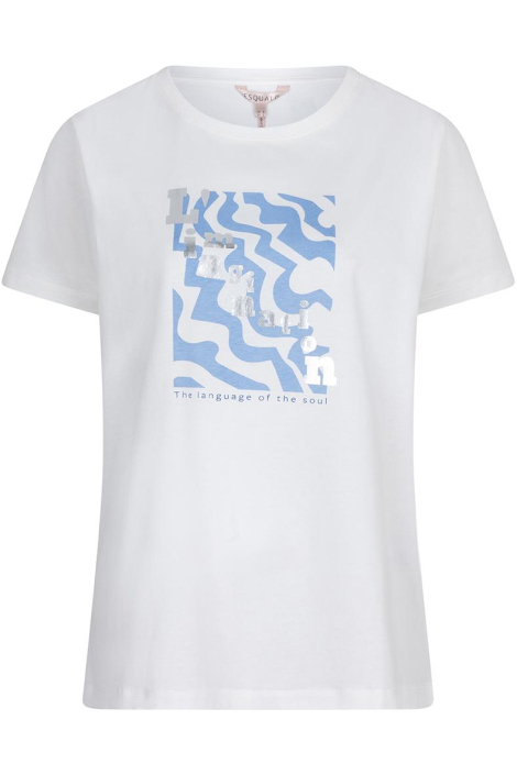 EsQualo witte dames t-shirt