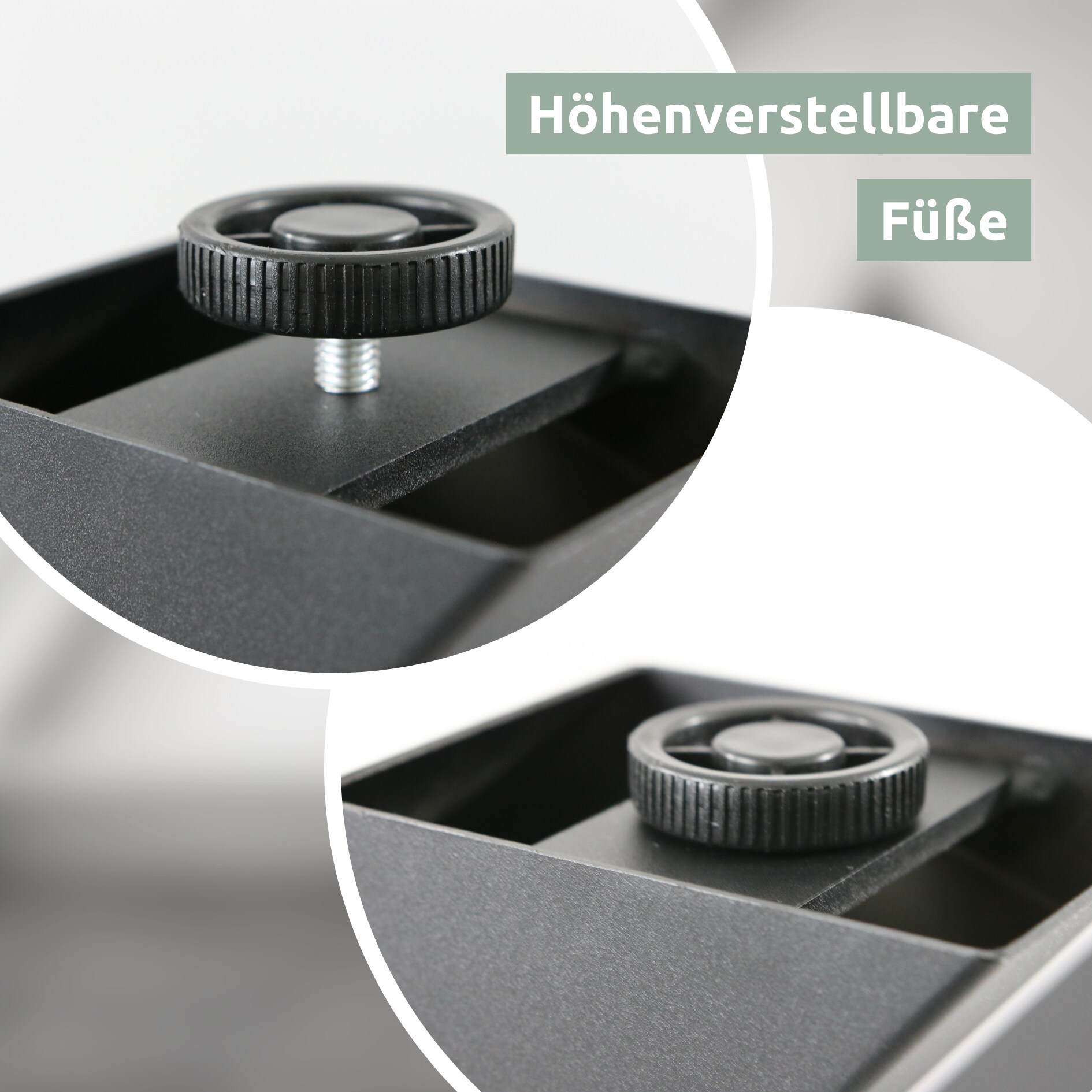 holz4home® Tiempo Spider Tischgestell Mittelfuß metall schwarz