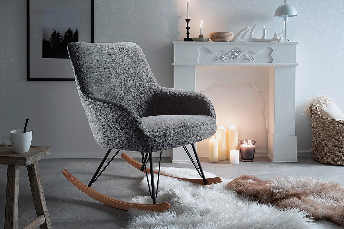 iNNoSeat by MCA + CALGARY - ORAN Schaukelstuhl - versch. Farben - Grau