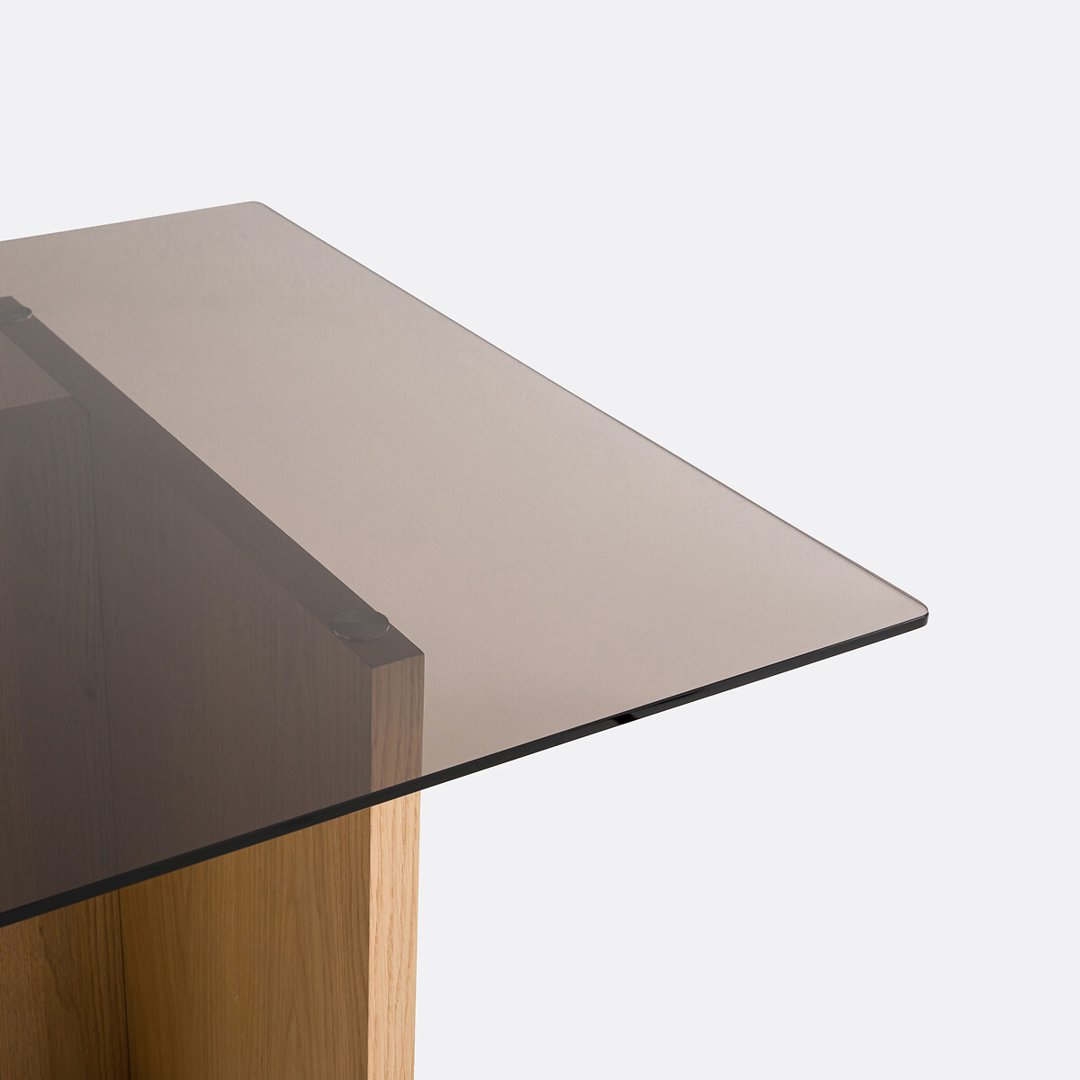 LA REDOUTE INTERIORS<br>Mesa de vidro fumê para 6/8 pessoas, Archita