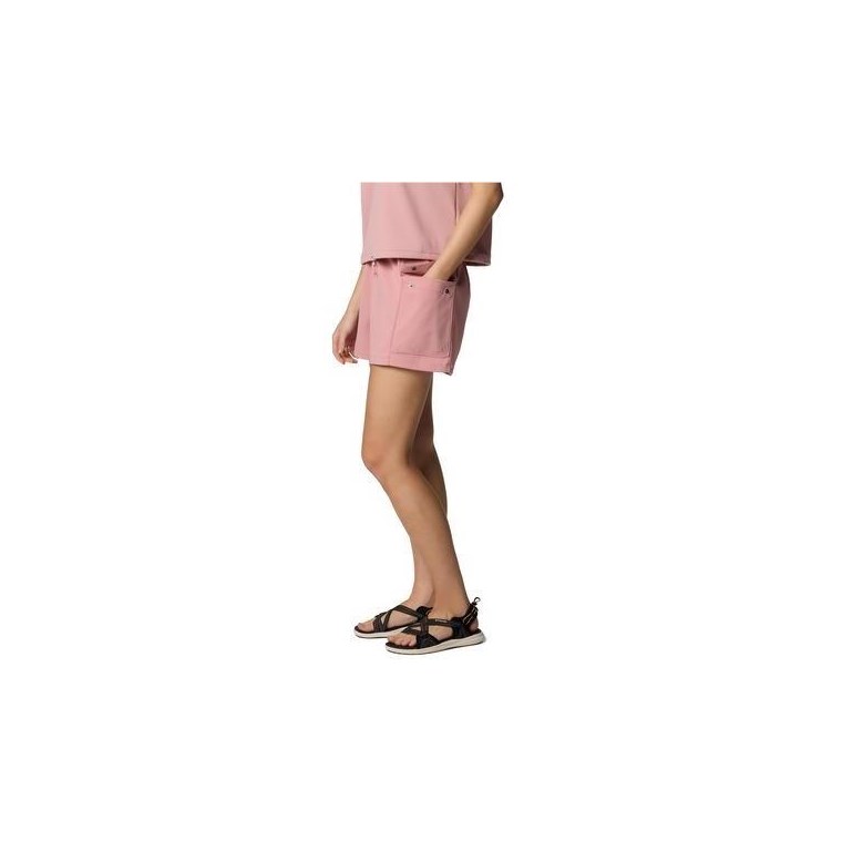 Columbia W Granite Point Knit Short 5 Inch Eraser Pink