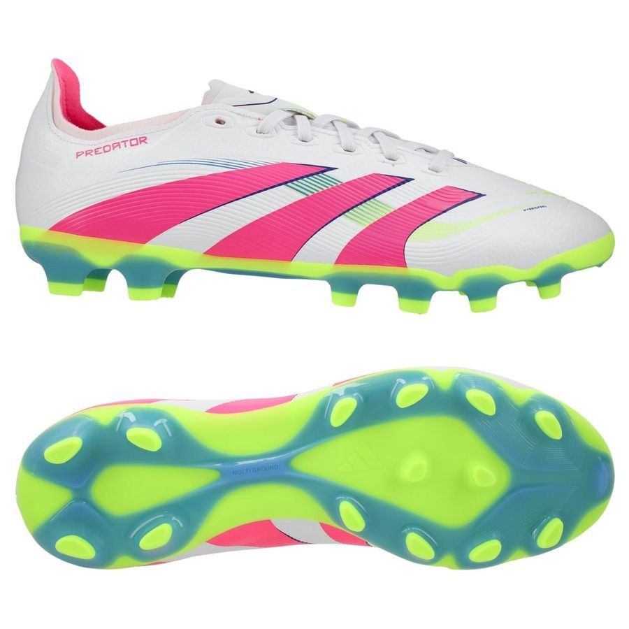 adidas Predator League MG Celestial Victory - Blanc/Lucid Pink/Lucid Lemon