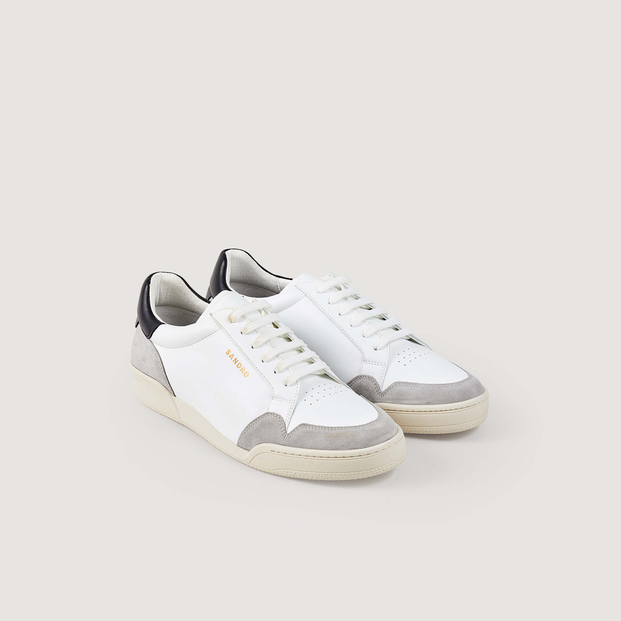 Baskets en cuir