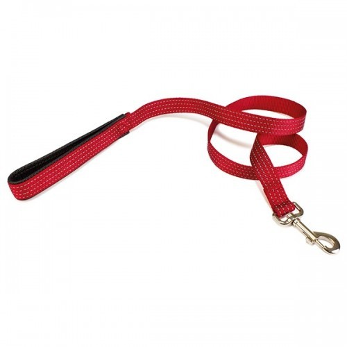 Guia de nylon simples para cães, vermelha