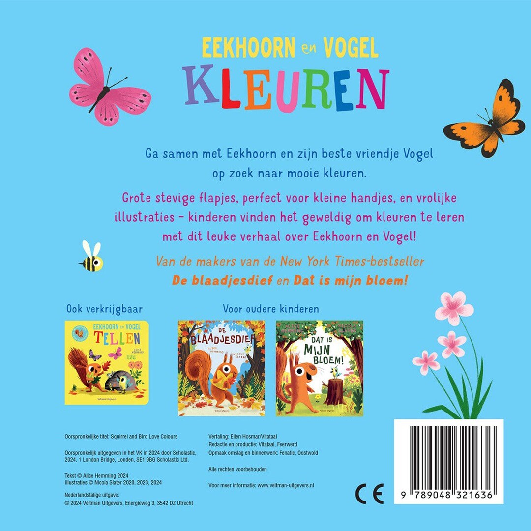 Veltman uitgevers flapjesboek eekhoorn & vogel