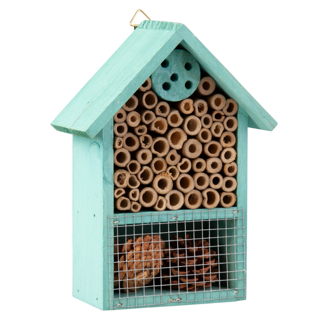 Insektenhotel - aus Holz - ca. 15 x 8 x 20 cm - 1 Stück