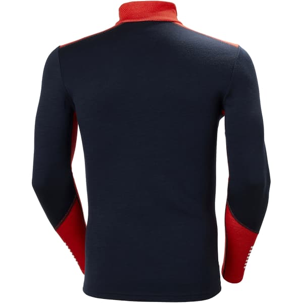 T-shirt thermique HELLY HANSEN LIFA MERINO MIDWEIGHT 1/2 ZIP NAVY