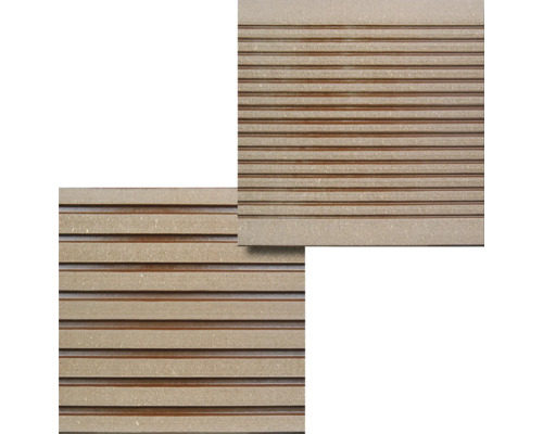 Konsta WPC terrasplanken Futura holle kamerprofiel geborsteld 26x145 mm (verkoop per meter van 1,00 m tot max. 6,00 m) bruin