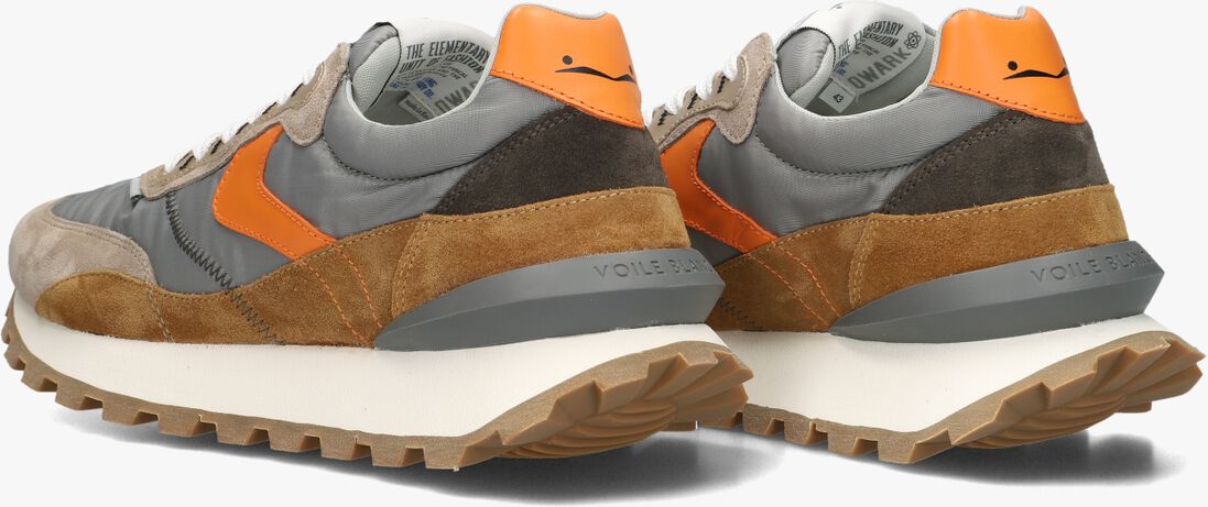 VOILE BLANCHE grijze voile blanche lage sneakers qwark hype man