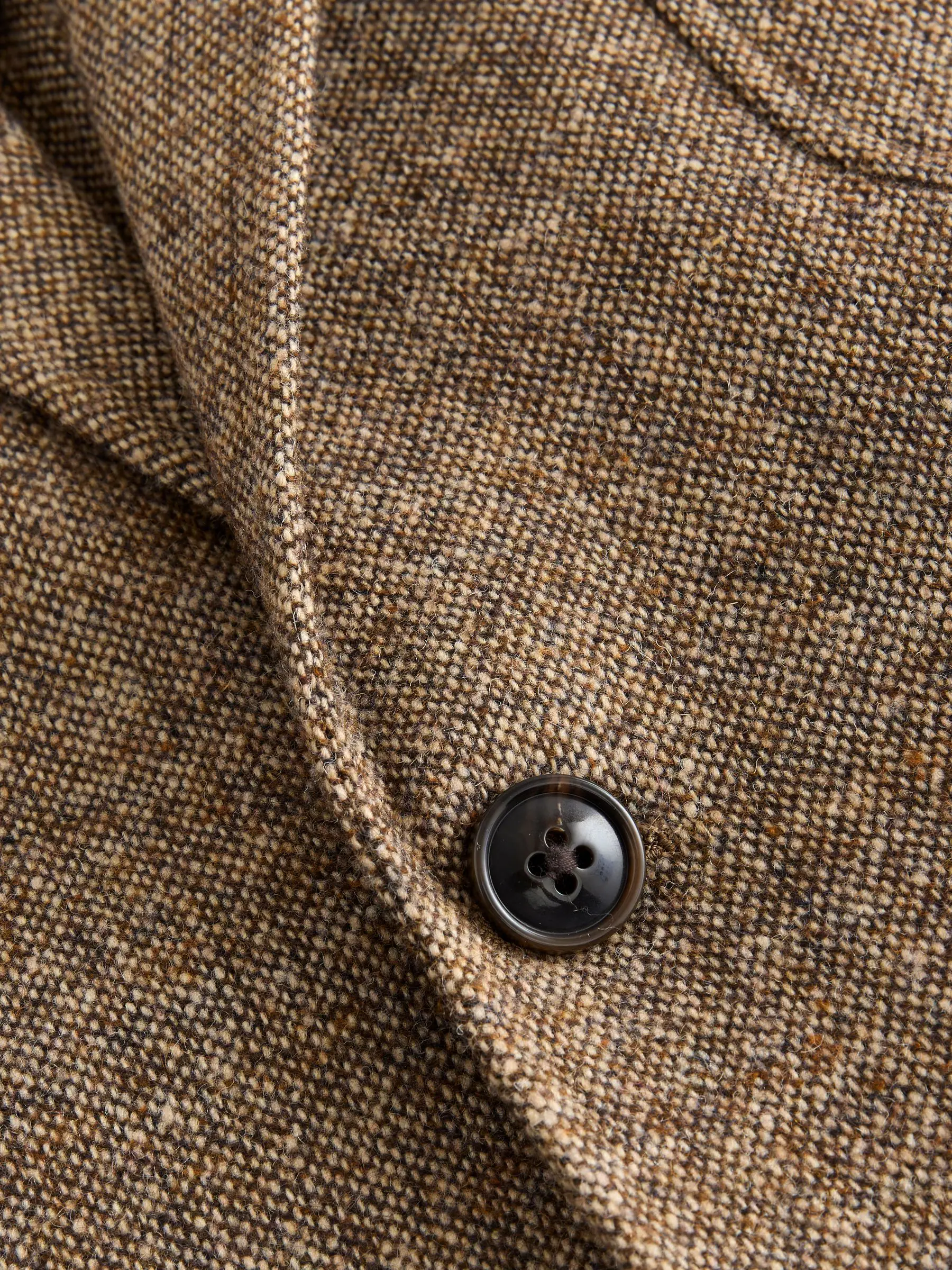 Zand - Relaxed Fit Wollen Pak Blend Jack