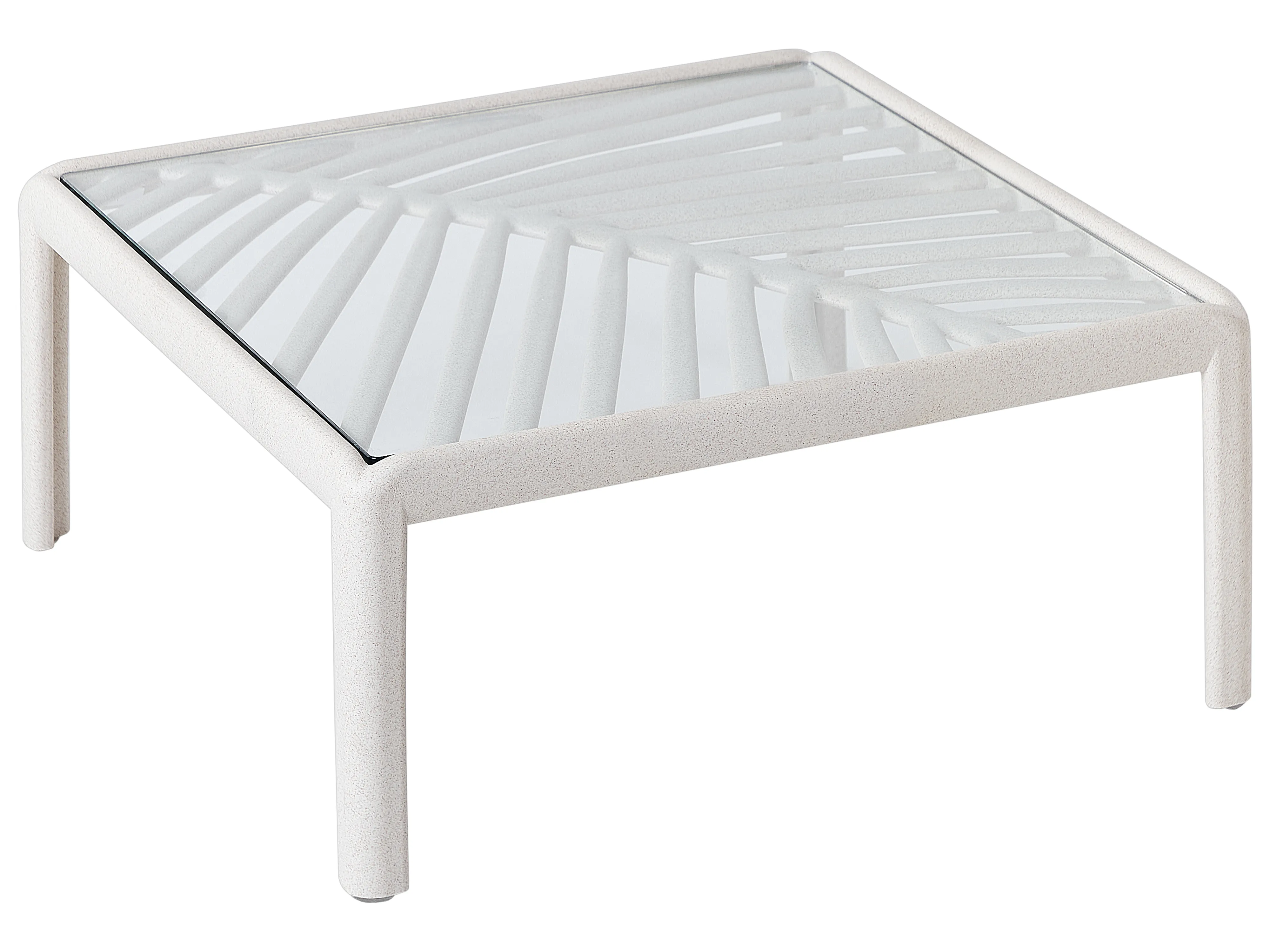 Tuin salontafel FERRETTI 69 cm 69 cm Lichtbeige