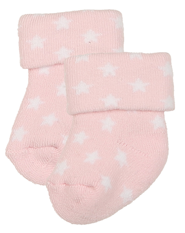 Erstlings-Socken LITTLE WONDER 2er-Pack in rosa
