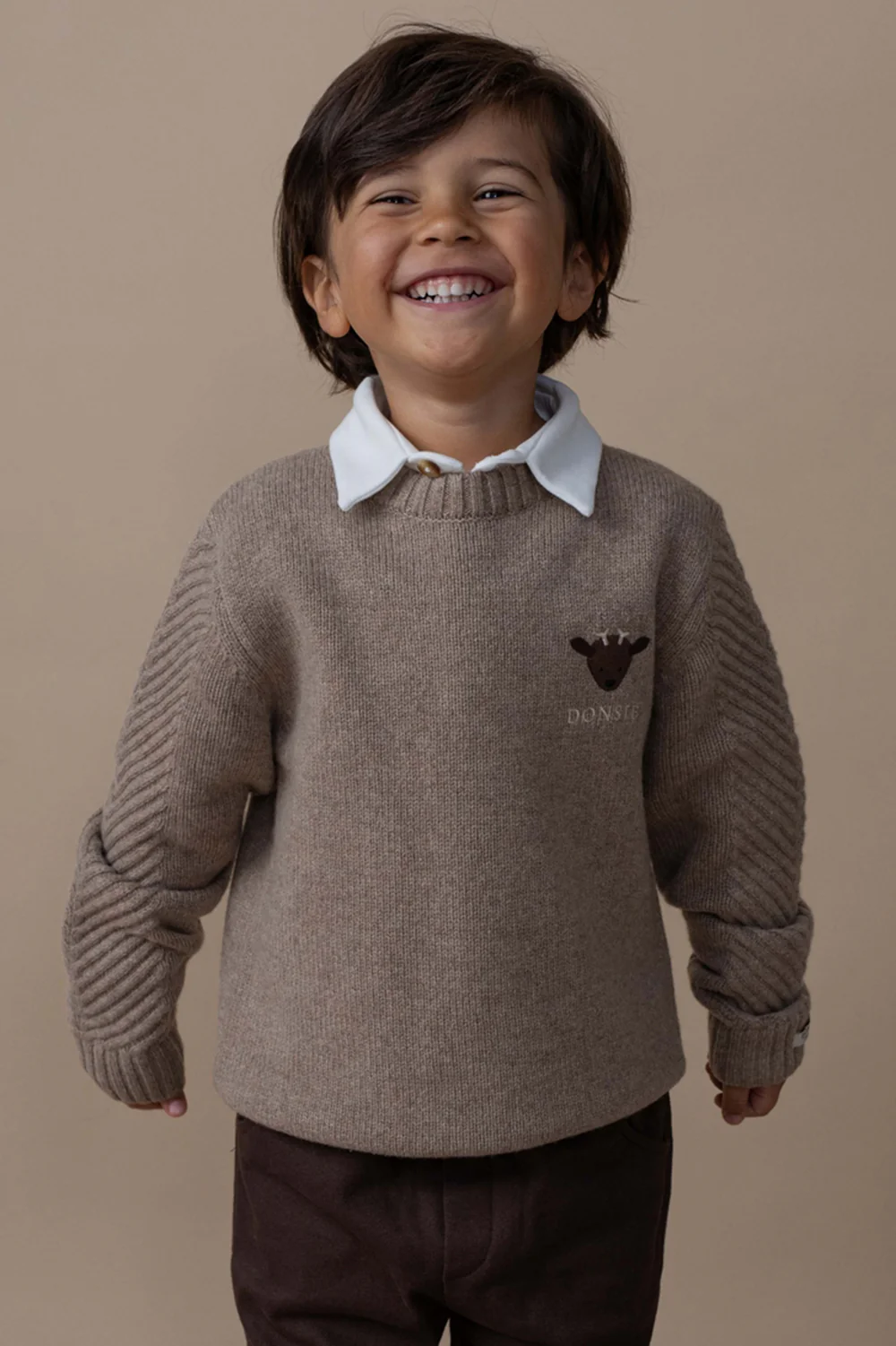 Geeratz Merino Wool Sweater | Stag | Milk Chocolate Melange