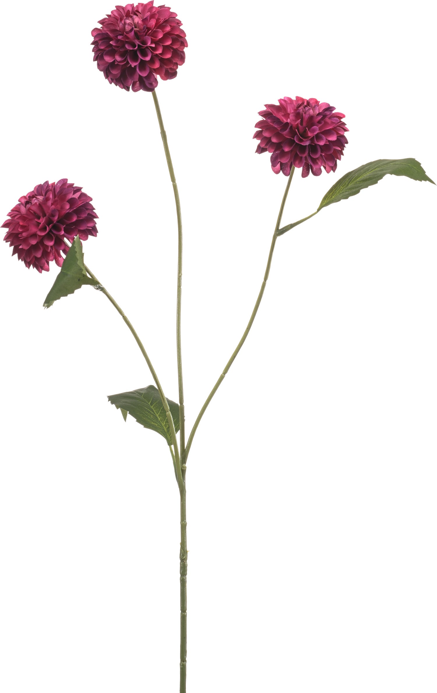 Emerald kunstbloem Dahlia ponpon paars 68 cm