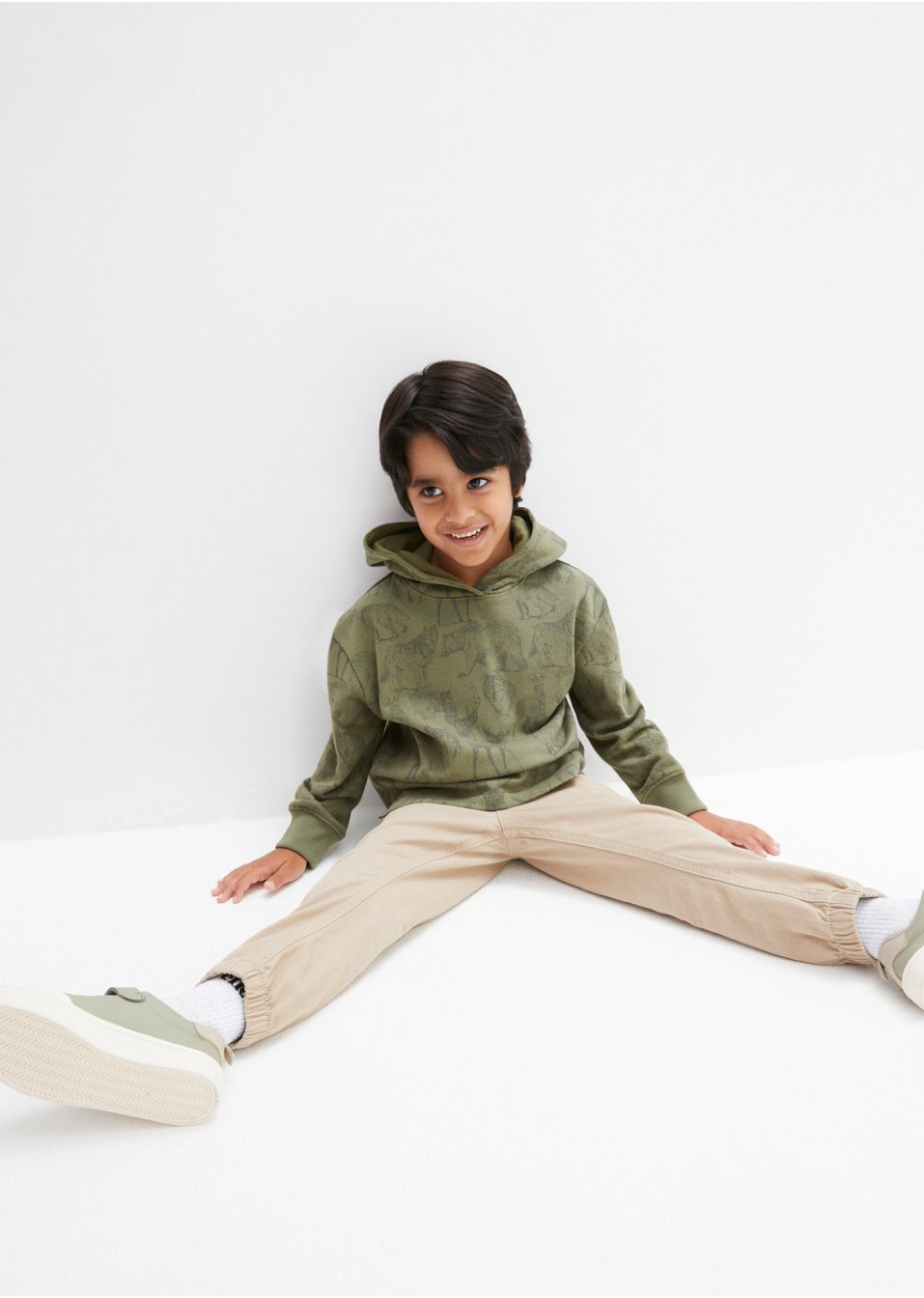 Sweat-shirt à capuche garçon avec imprimé