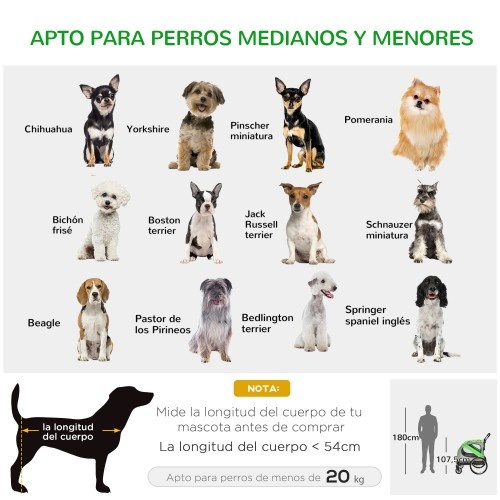 Reboque para bicicleta para cães PawHut