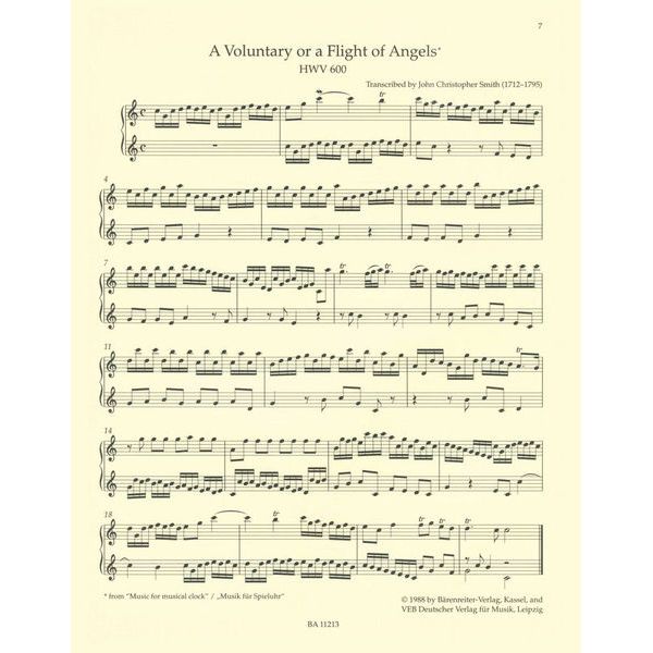 Bärenreiter An Easy Handel Organ Album