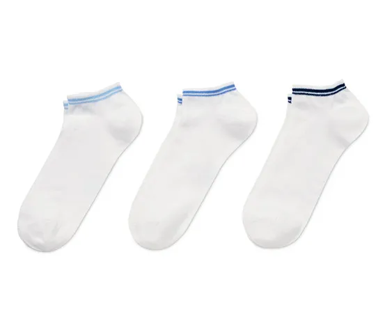 3 Paar Sneakersocken, weiß