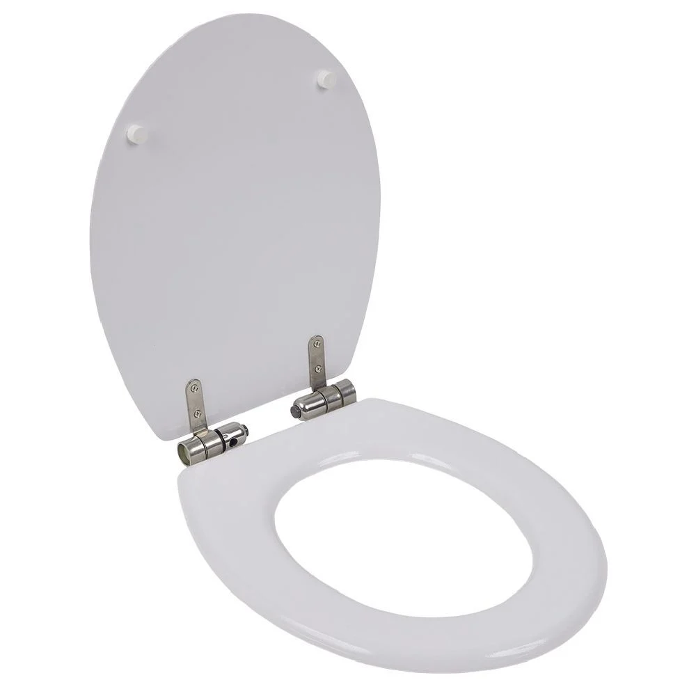 Abattant WC bois terrazzo avec frein de chute déclipsable réglable