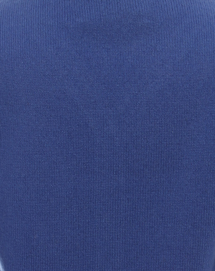 Kaschmir-Cardigan V-NECK in royalblau