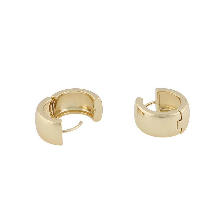 Snö Of Sweden Gina Big Ring Earring Plain Gold Onesize