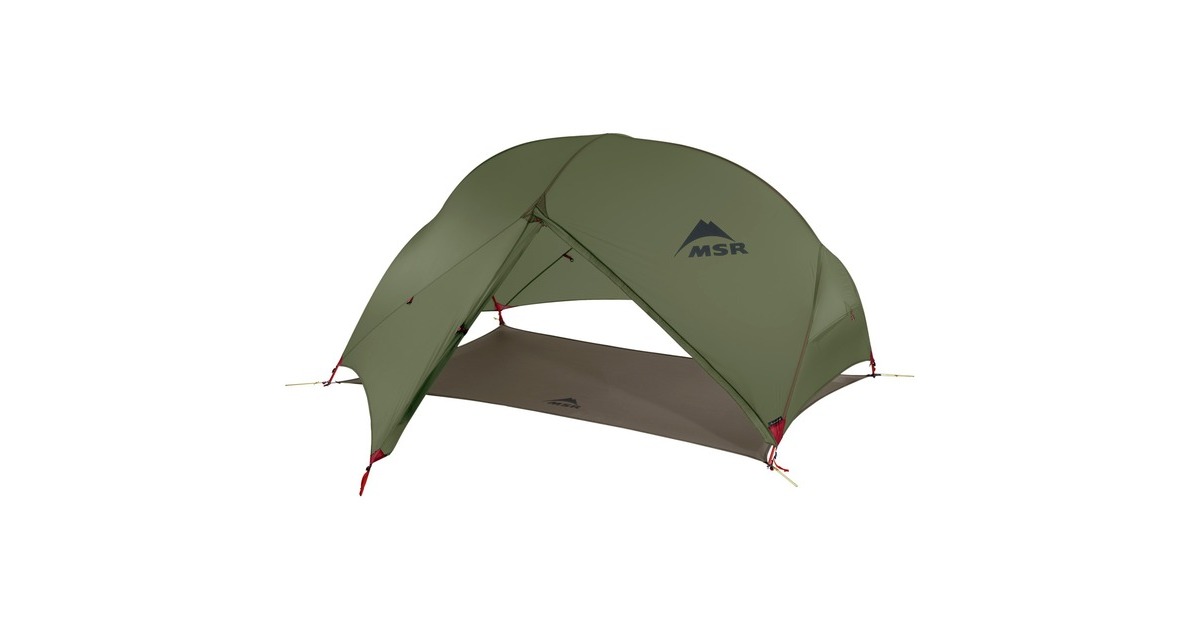 MSRHubba Hubba NX 2-Person Backpacking Tent  (Olijfgroen/rood)