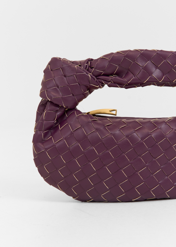 Claire tas donkerpaars