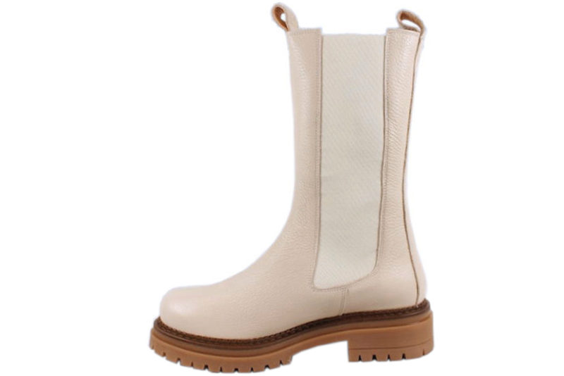 CASHOTT PICASSO LANG STØVLE I BEIGE SKIND
