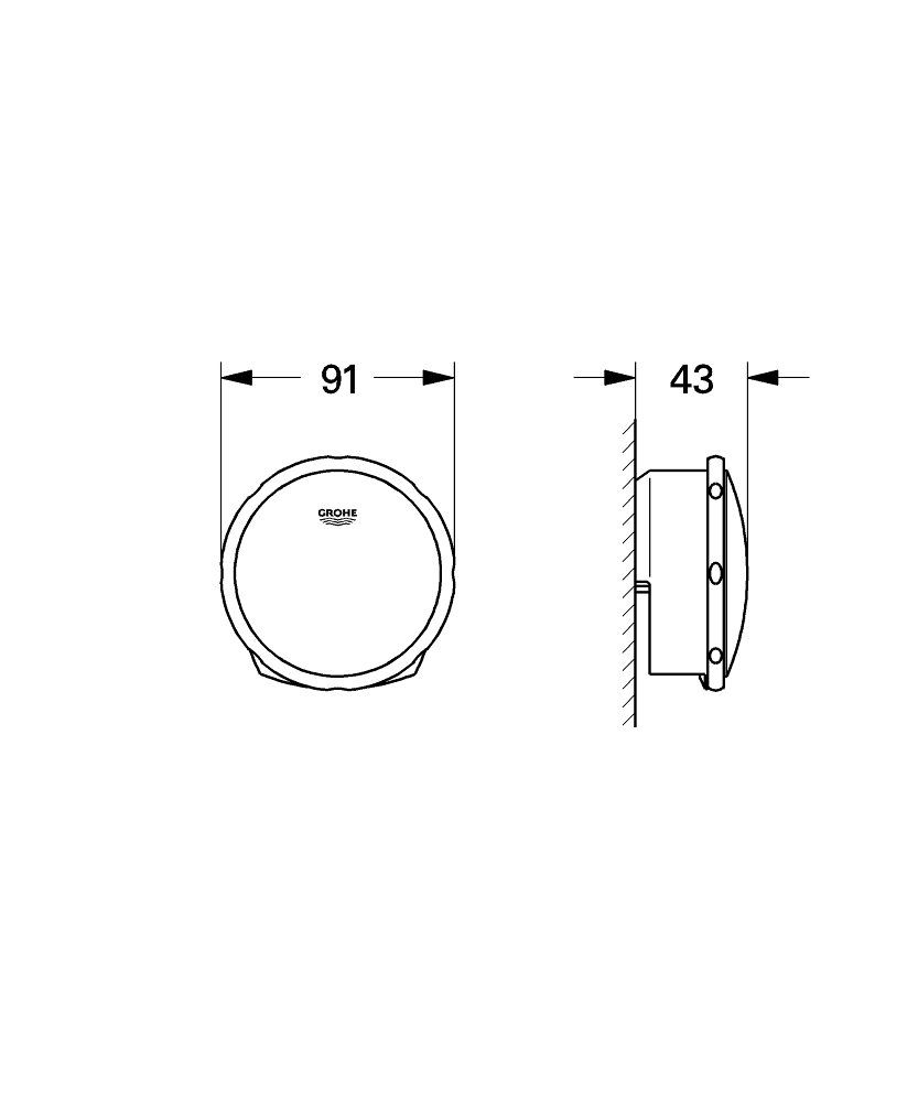 Grohe Talentofill afbouwdeel voor badafvoer-, overloop- en vulcombinatie warm sunset